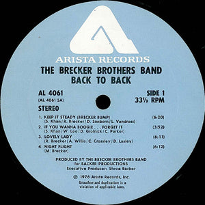 The Brecker Brothers : Back To Back (LP, Album)