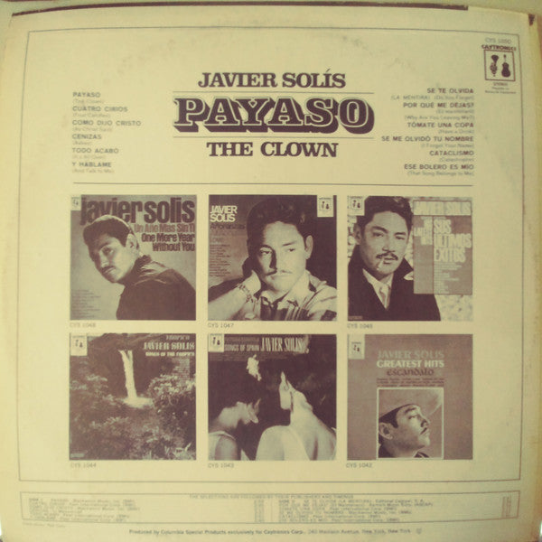 Buy Javier Sol s Payaso The Clown LP Online for a great price