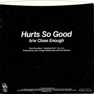 John Cougar Mellencamp : Hurts So Good (7", Single, Bes)