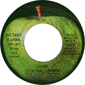 John Lennon With The Plastic Ono Band : Instant Karma! (We All Shine On) (7", Single, Jac)