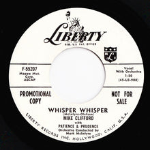 Load image into Gallery viewer, Mike Clifford With Patience & Prudence : Should I / Whisper Whisper (7", Single, Mono, Promo)