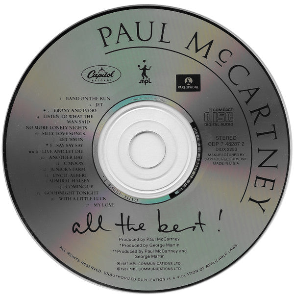 Buy Paul McCartney : All The Best (CD, Comp) Online for a great