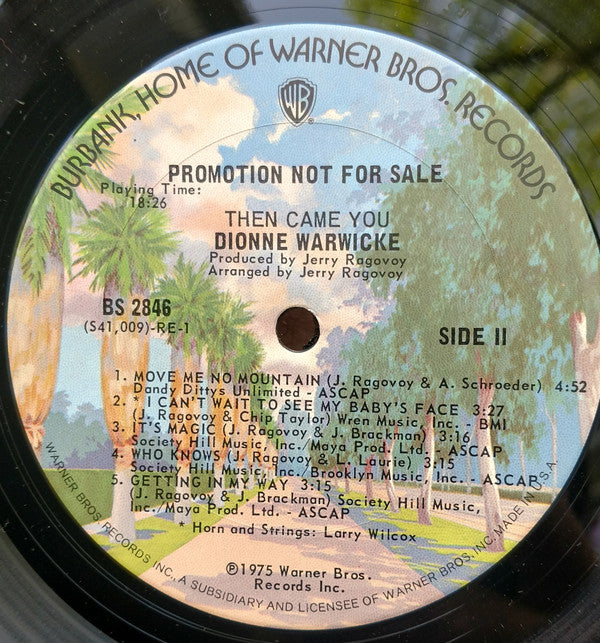 Buy Dionne Warwick : Then Came You (LP, Album, Promo) Online for a