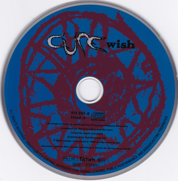Buy The Cure : Wish (CD, Album, RP) Online for a great price – Media Mania  of Stockbridge