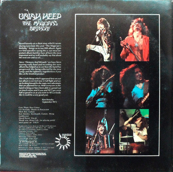 Uriah Heep The Magician's Birthday レコード Uriah Heep – The Magician's Birthday – Vinyl (Terre Haute