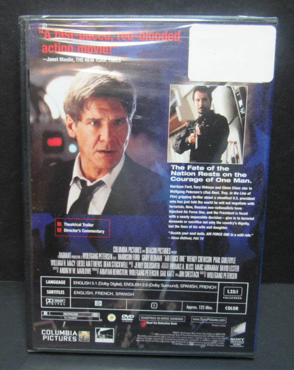 Air Force One (DVD) Harrison Ford, Gary Oldman, Glenn Close New