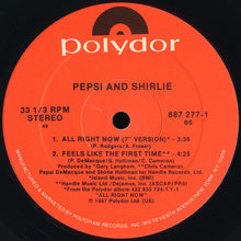 Load image into Gallery viewer, Pepsi &amp; Shirlie : All Right Now (12")