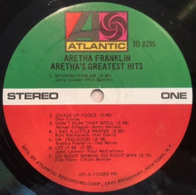Load image into Gallery viewer, Aretha Franklin : Aretha's Greatest Hits (LP, Comp, PR)