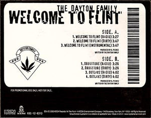 The Dayton Family : Welcome To Flint / Drugstore / Outlawz (12", Promo)