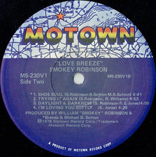 Load image into Gallery viewer, Smokey Robinson : Love Breeze (LP, RE)