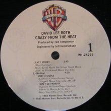 Load image into Gallery viewer, David Lee Roth : Crazy From The Heat (12", EP, Club, Car)