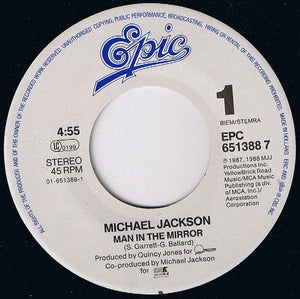 Michael Jackson : Man In The Mirror (7", Single)