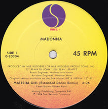 Load image into Gallery viewer, Madonna : Material Girl (12", Maxi)