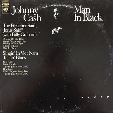 Johnny Cash : Man In Black (LP, Album, Ter)