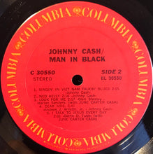 Load image into Gallery viewer, Johnny Cash : Man In Black (LP, Album, Ter)