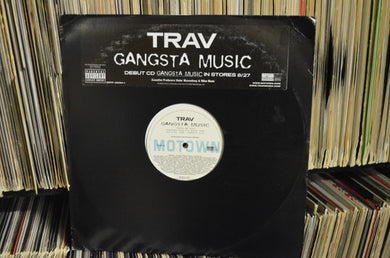 Trav : Gangsta Music (2xLP, Album, Promo)