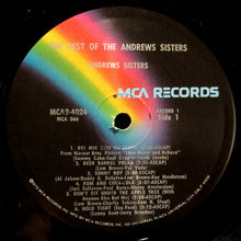 Load image into Gallery viewer, The Andrews Sisters : The Best Of The Andrews Sisters (2xLP, Comp, Gat)