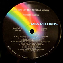 Load image into Gallery viewer, The Andrews Sisters : The Best Of The Andrews Sisters (2xLP, Comp, Gat)