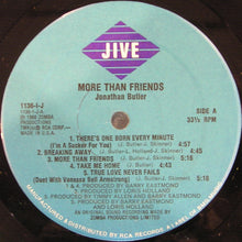 Load image into Gallery viewer, Jonathan Butler : More Than Friends (LP, Album)