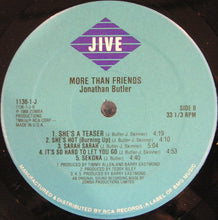 Load image into Gallery viewer, Jonathan Butler : More Than Friends (LP, Album)