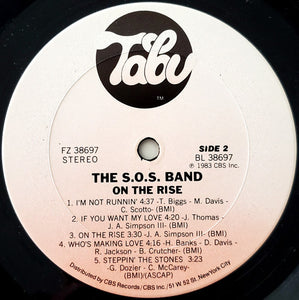 The S.O.S. Band : On The Rise (LP, Album, Pit)