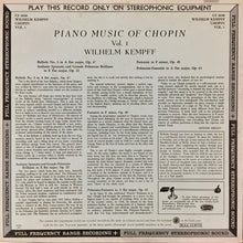Load image into Gallery viewer, Wilhelm Kempff, Frédéric Chopin : Piano Music, Vol. 1 (LP, Album)