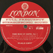 Load image into Gallery viewer, Wilhelm Kempff, Frédéric Chopin : Piano Music, Vol. 1 (LP, Album)