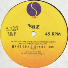 Load image into Gallery viewer, Yaz* : Nobody's Diary / State Farm (12", Spe)