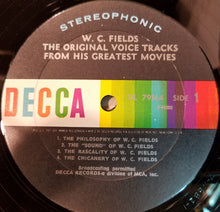 Load image into Gallery viewer, W.C. Fields : The Original Voice Tracks From His Greatest Movies (LP, Album, Comp, Gat)