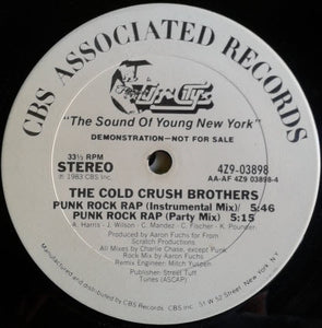 The Cold Crush Brothers* : Punk Rock Rap (12", Promo)