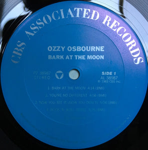 Ozzy Osbourne : Bark At The Moon (LP, Album, Car)