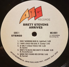 Load image into Gallery viewer, Brett Stevens : Arrives (LP, Album)