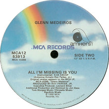 Load image into Gallery viewer, Glenn Medeiros : All I'm Missing Is You (12", Single, Glo)