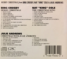 Load image into Gallery viewer, Bing Crosby, Nat King Cole &amp; Julie Andrews : Merry Christmas From Bing Crosby, Nat &quot;King&quot; Cole &amp; Julie Andrews (3xCD, Comp)