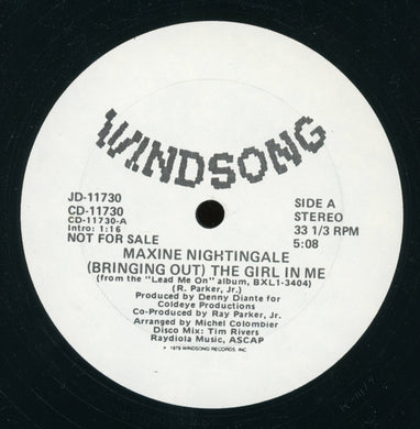 Maxine Nightingale : (Bringing Out) The Girl In Me / Hideaway (12