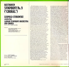 Load image into Gallery viewer, Beethoven* - Leopold Stokowski Conducting London Symphony Orchestra And Chorus* : Symphony No. 9 ("Choral") (LP, Gat)