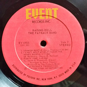 The Fatback Band : Raising Hell (LP, Album)