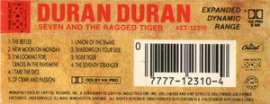 Duran Duran : Seven And The Ragged Tiger (Cass, Album, WC,)