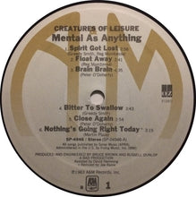 Load image into Gallery viewer, Mental As Anything : Creatures Of Leisure (LP, Album, Ele)