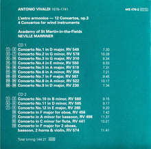 Load image into Gallery viewer, Vivaldi*, The Academy Of St. Martin-in-the-Fields, Sir Neville Marriner : L&#39;Estro Armonico - 4 Concertos (2xCD, Comp)