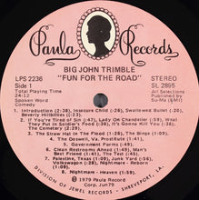 Load image into Gallery viewer, Big John Trimble : Fun For The Road (LP, Album)
