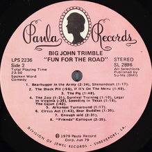 Load image into Gallery viewer, Big John Trimble : Fun For The Road (LP, Album)