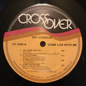 Ray Charles : Come Live With Me (LP, Album)