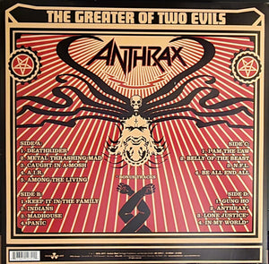 Anthrax : The Greater Of Two Evils (2xLP, Album, RE)