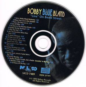 Bobby Blue Bland* : Live On Beale Street  (CD, Album)