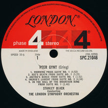 Load image into Gallery viewer, Grieg* - Stanley Black, London Symphony Orchestra : Peer Gynt * Lyric Suite (LP)
