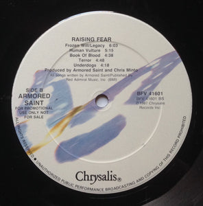 Armored Saint : Raising Fear (LP, Album, Promo)