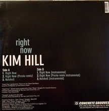 Load image into Gallery viewer, Kim Hill : Right Now (12", Maxi)