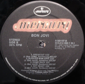 Bon Jovi : Bon Jovi (LP, Album, Club, RE)