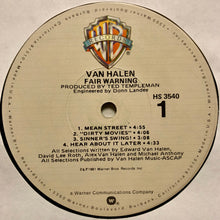 Load image into Gallery viewer, Van Halen : Fair Warning (LP, Album, Los)